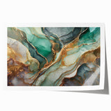 Abstract wall art print featuring colorful strokes and lines in vibrant shades of blue, yellow, and red, designed for modern decor. Ideal for enhancing living spaces with contemporary artistic flair.