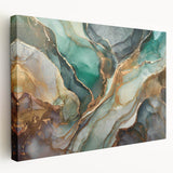 Abstract canvas wall art showcasing vibrant strokes and lines in a modern design, emphasizing bold colors and contemporary aesthetic for stylish decor.