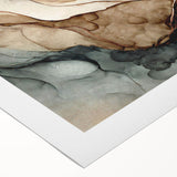 Abstract canvas wall art featuring vibrant strokes and lines in a mix of blue, orange, and yellow colors, perfect for modern decor.