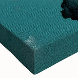 Close-up of abstract strokes and lines design on stretched canvas, showcasing vibrant colors and intricate details, perfect for modern home decor.