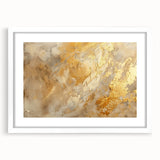 Framed abstract wall art featuring colorful strokes and lines in a modern design, set against a white mat for a chic look.