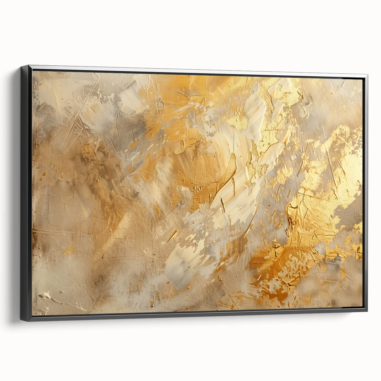 Framed abstract wall art showcasing dynamic strokes and lines in black and neutral tones, ideal for modern home decor and stylish interiors.