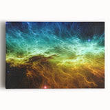 Abstract canvas wall art showcasing a vibrant composition of colorful strokes and lines, perfect for modern home decor.