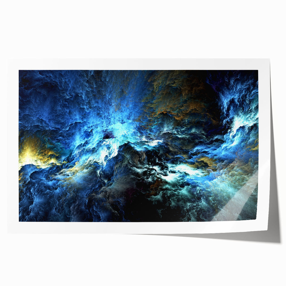 Colorful abstract wall art print showcasing dynamic strokes and lines in vibrant hues, perfect for modern decor or artistic accents.