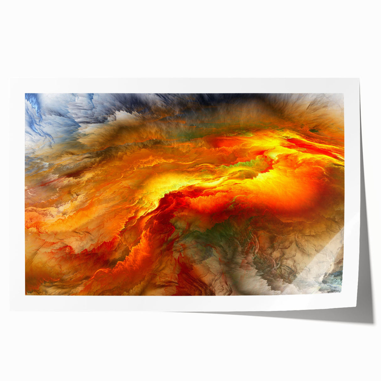 Abstract wall art design showcasing vibrant strokes and lines in bold colors, ideal for modern home decor and artistic expression.