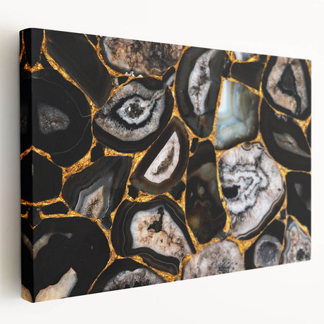 Abstract wall art featuring colorful strokes and lines on stretched canvas, showcasing a modern design with vibrant hues and dynamic movement, perfect for contemporary decor.