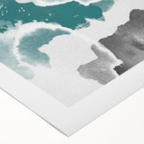 Abstract rolled canvas art showcasing a dynamic design of colorful strokes and lines, perfect for modern decor, enhancing any room's aesthetic appeal.