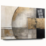 Modern Strokes and Lines Abstract Art on Canvas - Geometric Line Design