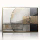 Modern Strokes and Lines Abstract Art on Canvas - Geometric Line Design
