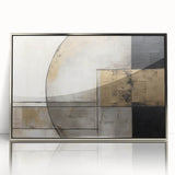 Modern Strokes and Lines Abstract Art on Canvas - Geometric Line Design