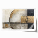 Modern Strokes and Lines Abstract Art on Canvas - Geometric Line Design