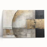 Modern Strokes and Lines Abstract Art on Canvas - Geometric Line Design