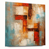 Abstract strokes and lines design wall art collection displayed in acrylic glass, showcasing vibrant colors and modern artistic flair, ideal for contemporary decor.
