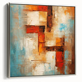 Framed canvas wall art showcasing an abstract design with silver strokes and lines, adding a modern touch to home decor. Perfect for contemporary interiors.