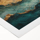 Abstract strokes and lines design on rolled canvas wall art, featuring vibrant colors and dynamic patterns, ideal for modern interior decor, packaged securely.