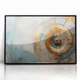 Framed wall art featuring an abstract design of strokes and lines in black and white, offering a modern touch to home decor with its sleek acrylic finish.