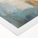 Abstract strokes and lines design on rolled canvas art, showcasing vibrant colors and dynamic patterns, perfect for modern home décor and artistic expression.