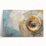 Abstract canvas wall art showcasing vibrant strokes and lines in a modern design, featuring a blend of bold colors. Perfect for contemporary home decor.