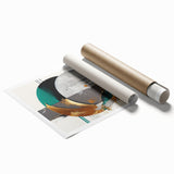 Abstract wall art print showcasing vibrant strokes and lines in a modern design, perfect for home decor, emphasizing colorful patterns and artistic flair.