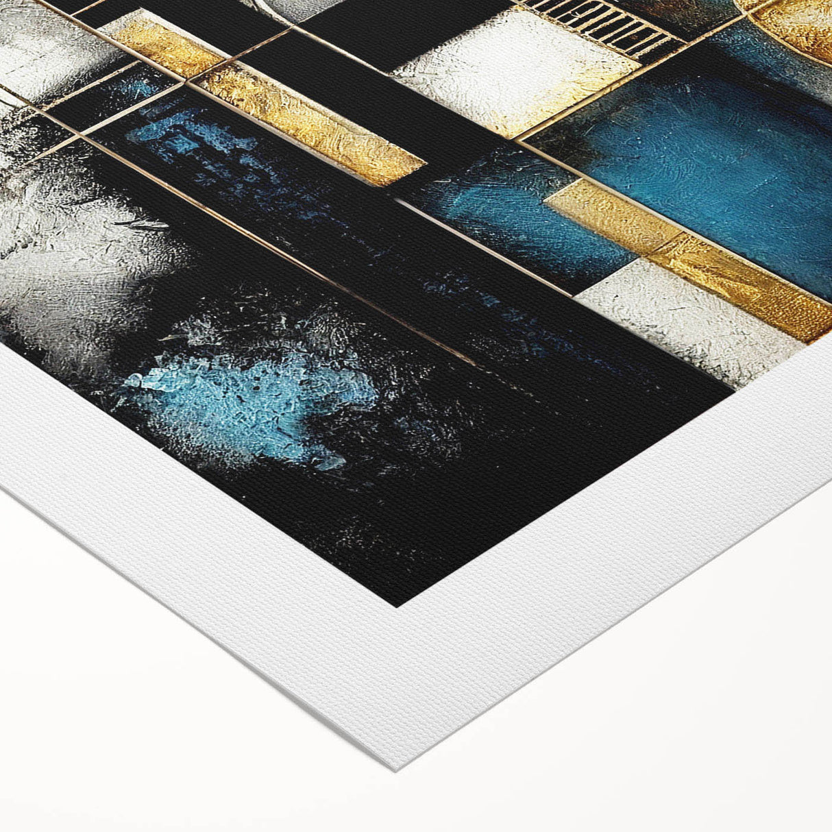 Abstract canvas wall art featuring dynamic strokes and lines in vibrant colors, rolled for easy shipping and display, ideal for modern home decor.