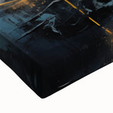 Abstract canvas wall art featuring a vibrant design of colorful strokes and lines, showcasing a modern artistic style perfect for contemporary home decor.