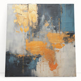 Abstract canvas wall art featuring a vibrant design of colorful strokes and lines, adding a modern touch to any interior decor. The artwork is stretched and ready to display, showcasing a blend of bold hues that evoke creativity and energy, perfect for contemporary living spaces.