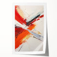 Abstract strokes and lines in vibrant colors create a modern wall art design, rolled for easy display and shipping, ideal for contemporary home decor.