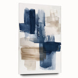 Abstract strokes and lines design wall art collection displayed in a side view, featuring vibrant colors and smooth acrylic finish, perfect for modern decor.