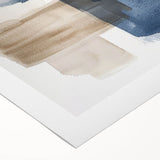 Abstract strokes and lines design in vibrant colors on rolled canvas wall art, perfect for modern decor, showcasing artistic expression and contemporary style.