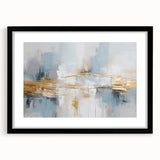 Abstract strokes and lines wall art in a sleek black frame, featuring a modern design that enhances contemporary decor. Ideal for living rooms or offices.