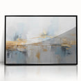 Framed wall art featuring an abstract design of colorful strokes and lines on a black background, ideal for modern home decor and artistic expression.