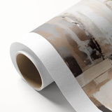 Abstract strokes and lines design on rolled canvas art, featuring vibrant colors and dynamic patterns, perfect for modern home decor. Packaged securely in a cardboard tube.