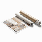 Colorful abstract strokes and lines design in a modern art print, showcasing vibrant hues of blue, pink, and yellow, perfect for contemporary home decor.