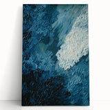 Abstract strokes and lines design in vibrant colors, showcasing a modern wall art collection on stretched canvas, perfect for contemporary home decor.