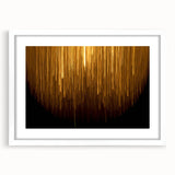 Abstract strokes and lines design wall art in a white frame with matting, showcasing a modern aesthetic ideal for contemporary home decor. Perfect for enhancing living spaces or offices.