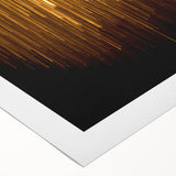 Abstract strokes and lines design on rolled canvas, showcasing vibrant colors and modern art aesthetics, ideal for contemporary home decor and artistic expression.