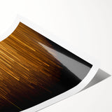 Abstract wall art print featuring vibrant strokes and lines in a modern design, showcasing a blend of blue, yellow, and red hues, ideal for contemporary decor.