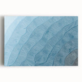 Abstract canvas wall art showcasing dynamic strokes and lines in vibrant hues of blue, orange, and gold, perfect for modern home decor aesthetics.