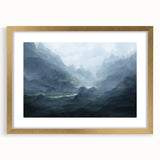 Abstract wall art featuring a collection of colorful strokes and lines, framed with a gold mat, showcasing a modern design perfect for contemporary decor.