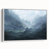 Framed wall art piece showcasing an abstract strokes and lines design in soft pastel colors. The canvas is displayed in a white frame, highlighting its modern aesthetic and ideal for contemporary home decor.