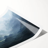 Abstract wall art print showcasing dynamic strokes and flowing lines in vibrant colors, perfect for modern decor. Ideal for enhancing living spaces with artistic flair.