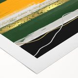 Abstract strokes and lines design in vibrant colors on rolled canvas wall art, showcasing an artistic blend of shapes and textures, perfect for modern decor.