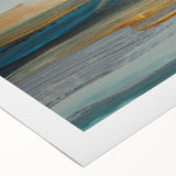 Abstract strokes and lines design on rolled canvas wall art, showcasing vibrant colors and dynamic patterns, ideal for modern home decor. Packaged securely for delivery.