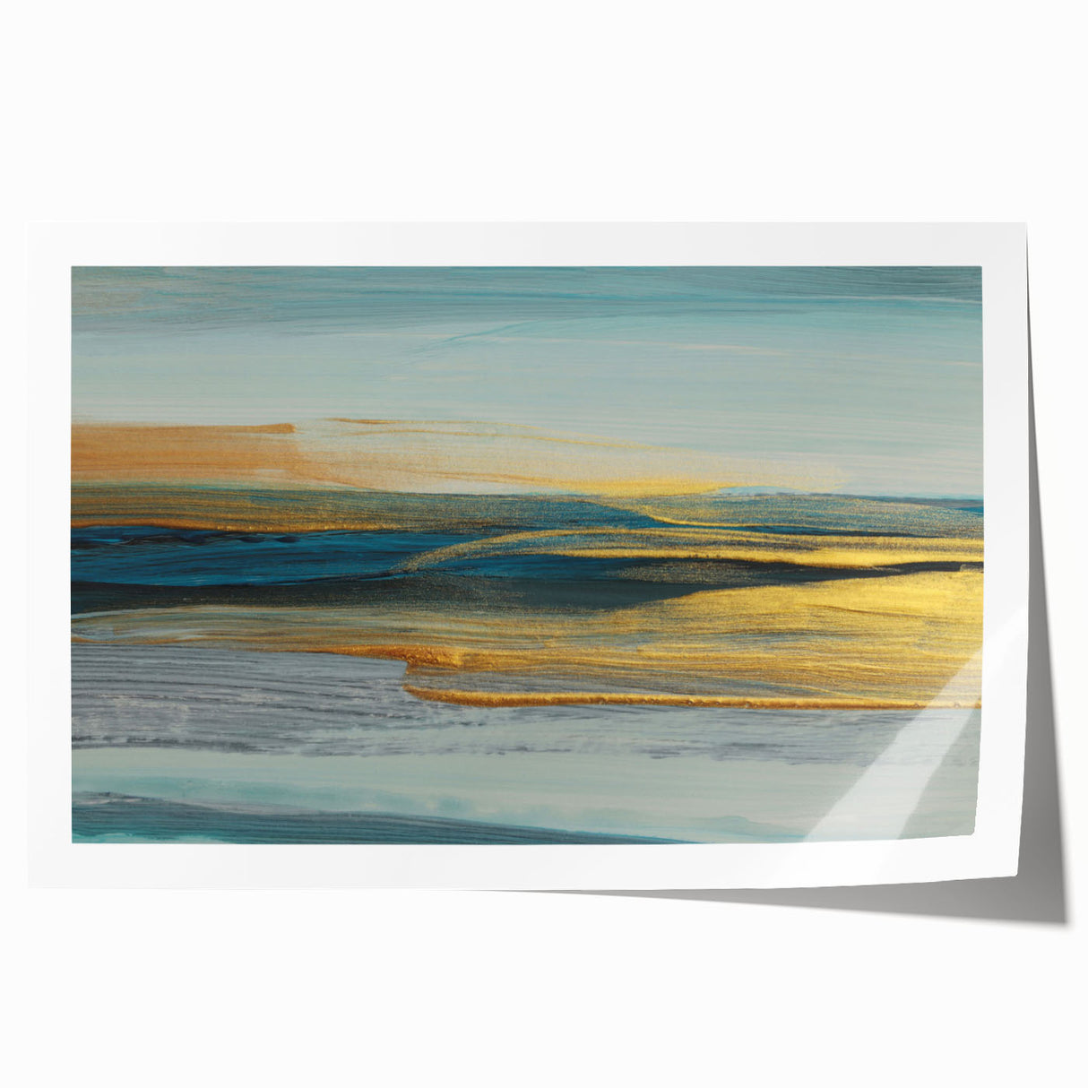 Abstract wall art featuring vibrant strokes and lines in a dynamic color palette, ideal for modern decor. Perfectly rolled for easy display in any setting.