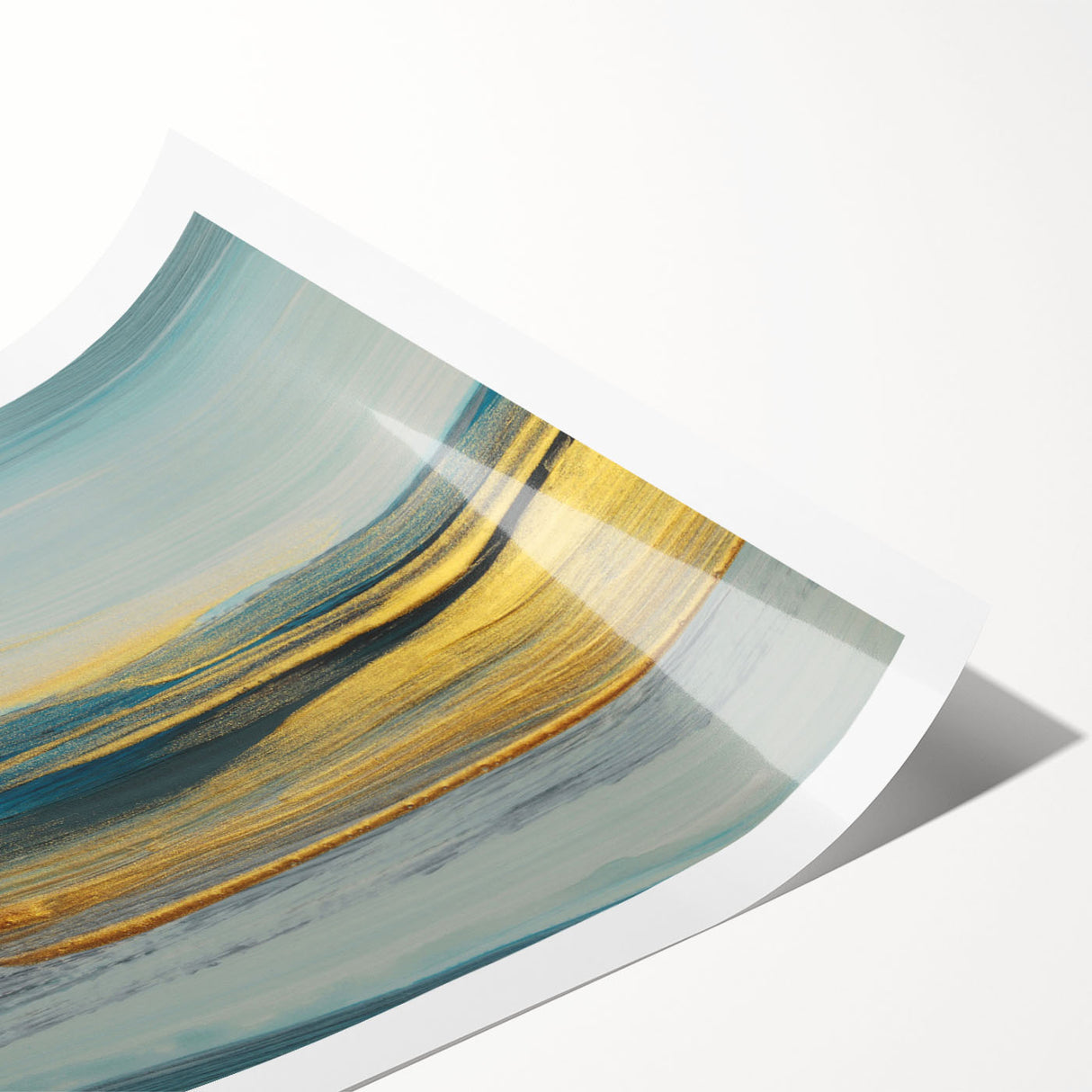Abstract strokes and lines design wall art print showcasing a vibrant mix of colors and geometric patterns, rolled for easy shipping and display. Perfect for modern home decor.