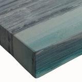 Close-up view of an abstract strokes and lines design on stretched canvas wall art, showcasing vibrant colors and intricate textures, perfect for modern decor.