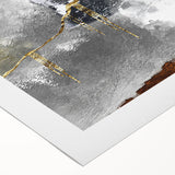 Abstract strokes and lines design on rolled canvas art, showcasing vibrant colors and dynamic shapes, perfect for modern home decor or creative spaces.