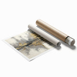 Abstract wall art print showcasing vibrant strokes and lines in bold colors, ideal for modern home decor. Perfect for adding a contemporary touch to any space.