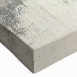 Close-up of a stretched canvas featuring an abstract strokes and lines design in vibrant colors, ideal for modern home decor and art enthusiasts.