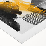 Abstract wall art featuring vibrant strokes and lines in multiple colors, designed for modern home decor. The rolled canvas showcases a contemporary aesthetic, perfect for adding a touch of creativity to any room. Ideal for art enthusiasts seeking unique decor.